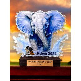 Arusha Custom Made Acrylic & Wood Portrait Fusion Award