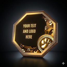 HEX Metal & Wood Cynology Plaque