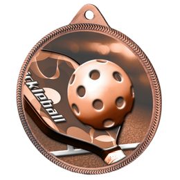 Pickleball Classic Texture 3D Print Bronze Medal