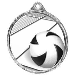 Volleyball Classic Texture 3D Print Silver Medal