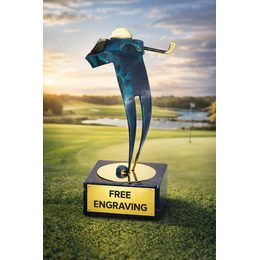 Toledo Golf Handmade Metal Trophy