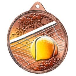 Tennis Color Texture 3D Print Bronze Medal