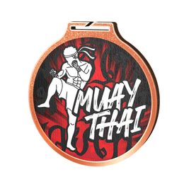 Habitat Muay Thai Bronze Eco Friendly Wooden Medal