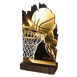 Shard Classic Basketball Eco Friendly Wooden Trophy