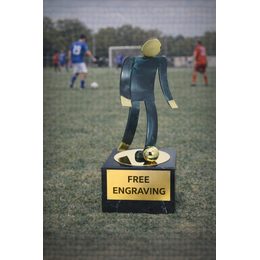 Toledo Soccer ball Player Handmade Metal Trophy