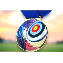 Sacul Archery Color Texture 3D Print Medal