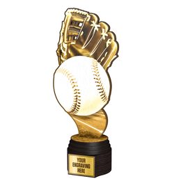 Frontier Classic Real Wood Baseball Trophy