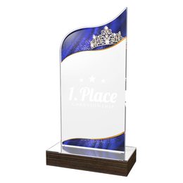 United Acrylic Wood Beauty Trophy