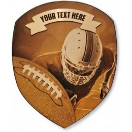 Regal Birchwood American Football Sepia Shield