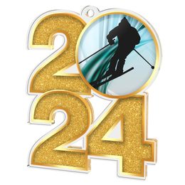 Skiing 2024 Acrylic Medal
