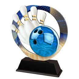 Onyx Stainless Steel Bowling Trophy