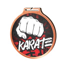 Habitat Karate Bronze Eco Friendly Wooden Medal