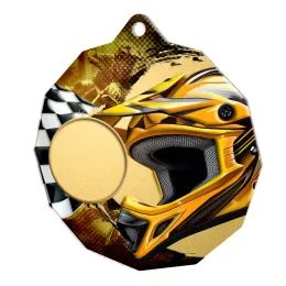 Dodeca Motocross Stainless Steel Logo Insert Medal