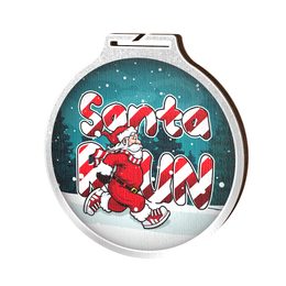 Habitat SantaRun Silver Eco Friendly Wooden Medal