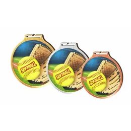 Habitat Softball Eco Friendly Wooden Medal