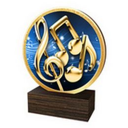 Cedar Music Real Wood Shield Trophy