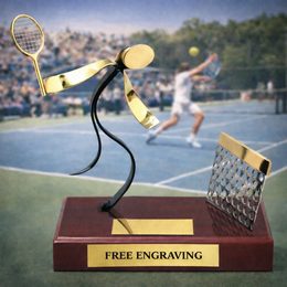 Barcelona Tennis Handmade Metal Trophy