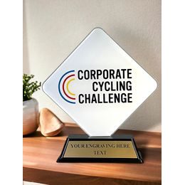 Poway Logo Custom Made Acrylic Award