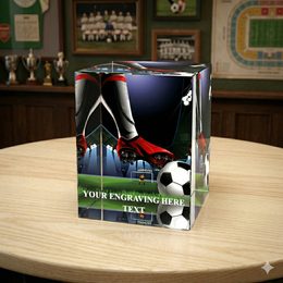 Nolan Soccer 3 Glass Award