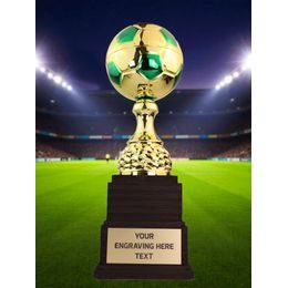 Sealy Tower Gold and Green Soccer Trophy