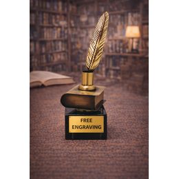 Tolstoy Literature Handmade Metal Trophy