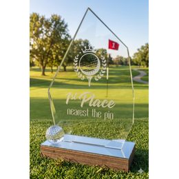 Estoril Acrylic & Wood Classic Golf Trophy