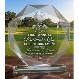 Augusta Jade Crystal Golf Award