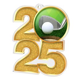Golf 2025 Acrylic Medal