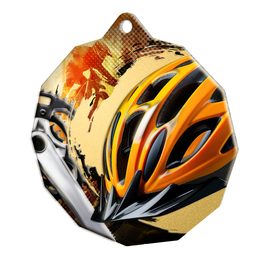 Polygon Stainless Steel Cycling Medal