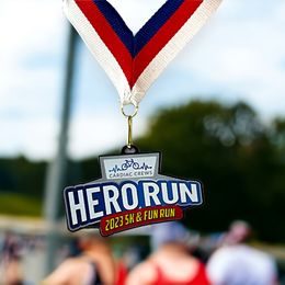 Poplar Black Acrylic Logo Medal