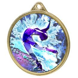 Ice Figure Skater Color Texture 3D Print Gold Medal