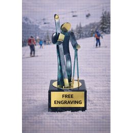 Toledo Skiing Handmade Metal Trophy