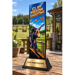 Shadowline Clay Pigeon Shooting Metal Trophy