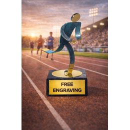 Toledo Athletics Handmade Metal Trophy