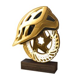 Sierra Classic Mountain Biking Real Wood Trophy