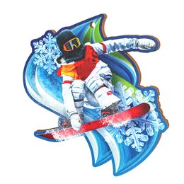 Pravo Snowboarding Eco Friendly Wooden Medal