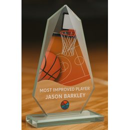 Levita Basketball Color Glass Award