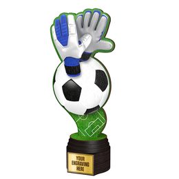 Frontier Real Wood Goalkeeper Soccer Trophy