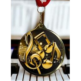 Barnet Music Notes Classic Texture 3D Print MaxMedal