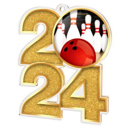 Tenpin Bowling 2024 Acrylic Medal