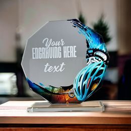 Hopper Blue Cycling Glass Award