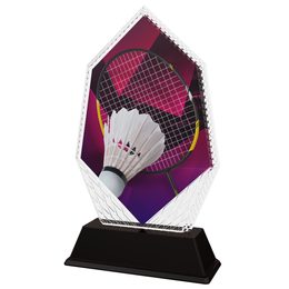 Cleo Badminton Racket and Shuttlecock Trophy