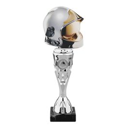 Silver Firefighter Helmet Acrylic Top Trophy