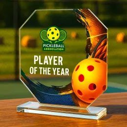 Hutton Pickleball Glass Award