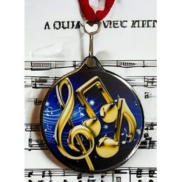 Barnet Music Notes Color 3D Print MaxMedal