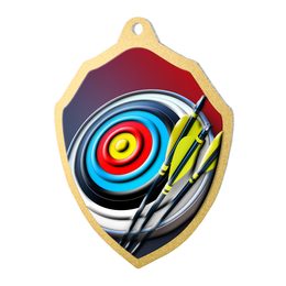 Molten Stainless Steel Archery Medal