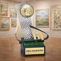 Palma Soccer ball Handmade Metal Trophy