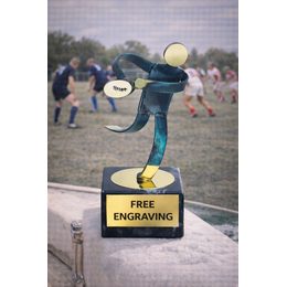 Toledo Rugby Handmade Metal Trophy