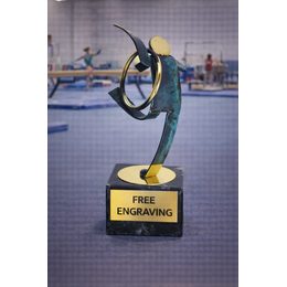 Toledo Rhythmic Gymnastics Handmade Metal Trophy