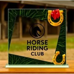 Eloise Equestrian Full Colour Printed Glass Award